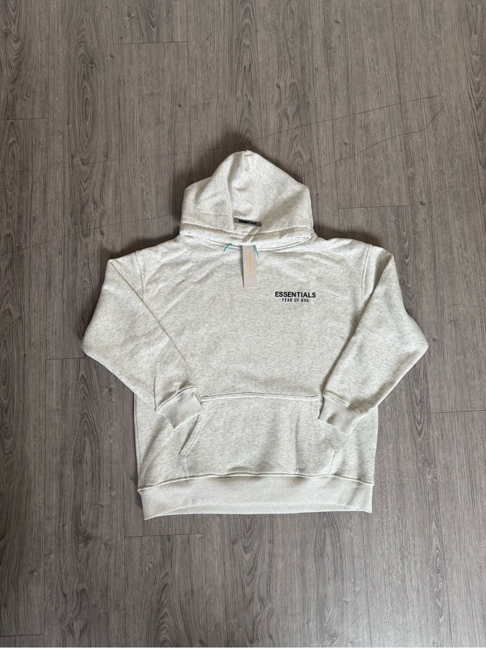 ESSENTIALS Light Heather Gray Pullover Hoodie